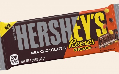 Hershey's milk chocolate & Reese's pieces candy 43g 1.55oz case buy 36 bars